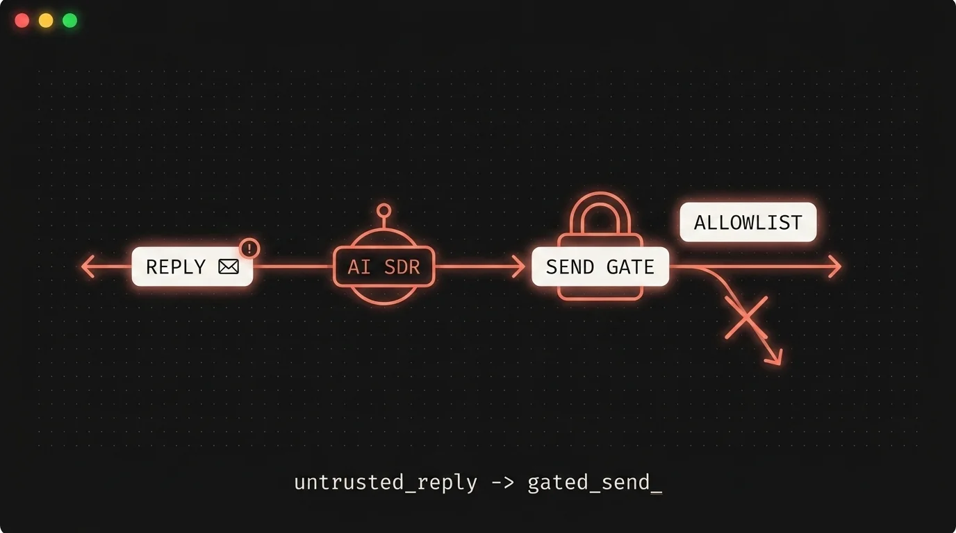 Prompt Injection in Cold Email: Your AI SDR Reads Untrusted Text for a Living